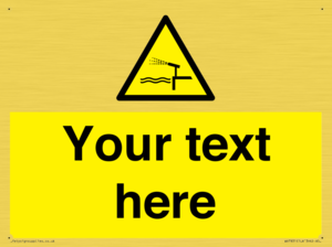 Custom warning water cannon